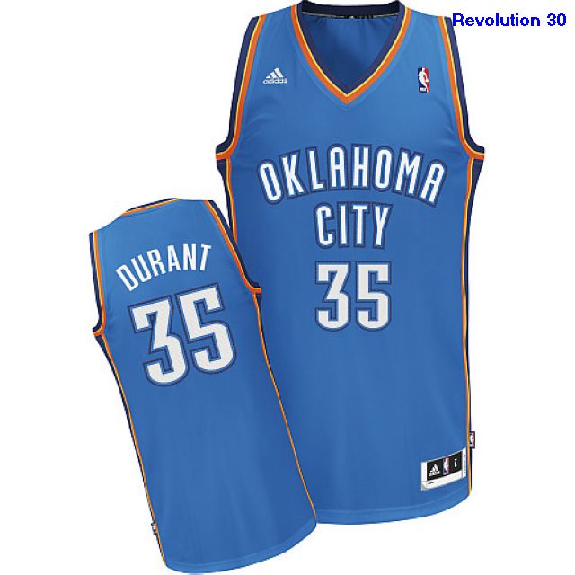durable Oklahoma City Thunder Kevin Durant Revolution 30 Swingman Road Adidas Jerseys